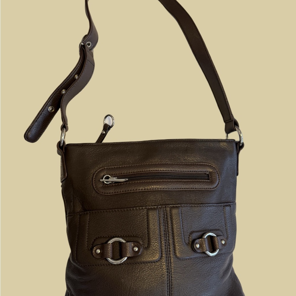 Stone & Co Leather Brown Crossbody Shoulder Bag